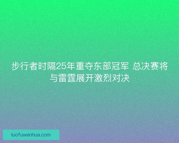 步行者时隔25年重夺东部冠军 总决赛将与雷霆展开激烈对决